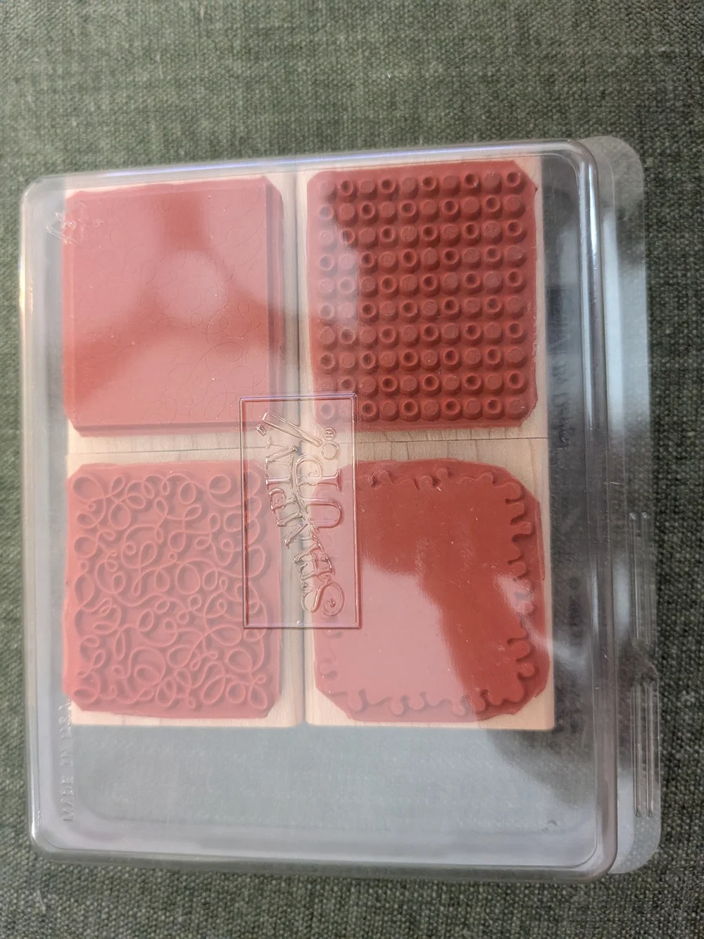 STAMPIN’ UP rubber stamps 2003 Set Of 4 By Design Patterns Paper Craft Scrapbook